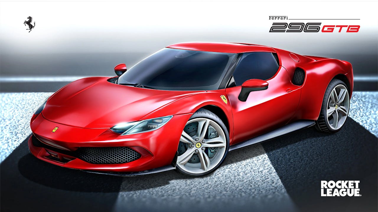 高級スポーツカー「フェラーリ」が『ロケットリーグ』 に登場!Ferrari 296 GTBを含むバンドルや無料バナーなど のサムネイル